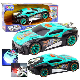 SAMOCHÓD WYŚCIGOWY Z RAKIETĄ ŚWIATŁEM I DŹWIĘKIEM