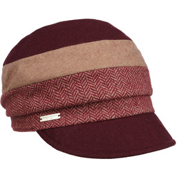 Czapka Kaszkiet Silje Patchwork by Seeberger, bordowy, M