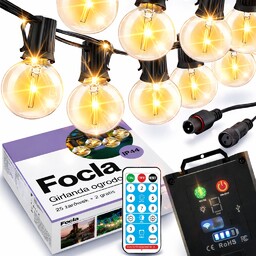 Girlanda Solarna Ogrodowa 25LED 2 10m Lampki Solarne