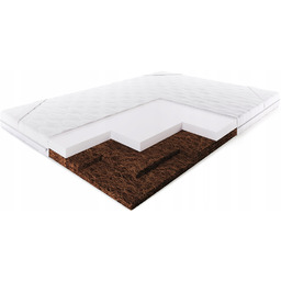 Nakładka bardzo twarda 2x kokos Pur 120x200, H4/H5,