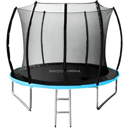 SPOKEY Trampolina ogrodowa Bounce FI 244 cm Czarno-niebieski