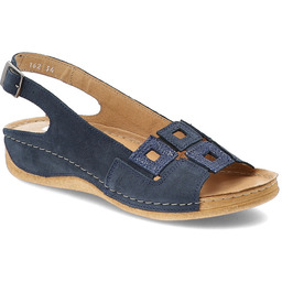 Armodo Granatowe Sandały Wygodne Obuwie Damskie