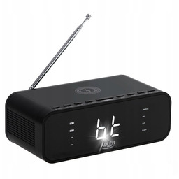 RADIOBUDZIK Z ŁADOWARKA INDUKCYJNA BLUETOOTH