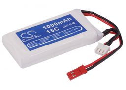 1000mAh 7.40Wh Li-Polymer 7.4V 2S 15C (Cameron Sino)