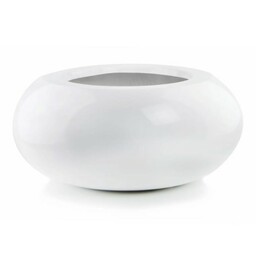 Biała nowoczesna donica UFO misa 47 cm włókno