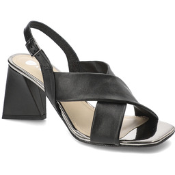 Armodo Czarne Sandały Eleganckie Obuwie Damskie