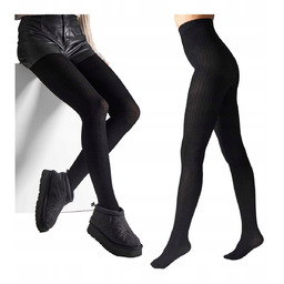Rajstopy wełniane damskie 120 den merino Wool czarne