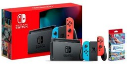 Nintendo Switch Joy-Con v2 (czerwono-niebieski) + Switch Sports
