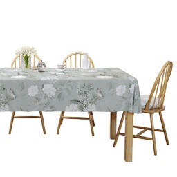 Detexpol Obrus na stół 140x180 saledynowy kwiaty 4271