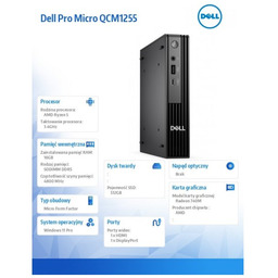 Komputer DELL Pro Micro QCM1255 MFF Ryzen 5