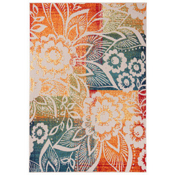 Dywan zewnętrzny w kwiaty ED27A Cream Aventura FVP