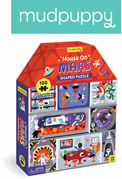 Mudpuppy Puzzle konturowe Dom na Marsie 100 elementów