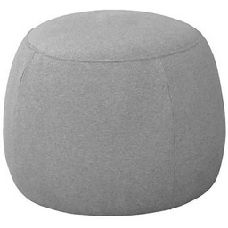 Pufa okrągła tapicerowana szara Osso