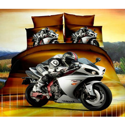 Pościel 3D Motor Ścigacz 160X200 wzór zgodny