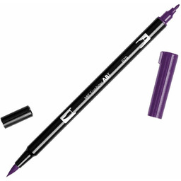 Flamaster dwustronny 679 Brush Pen dark plum Tombow