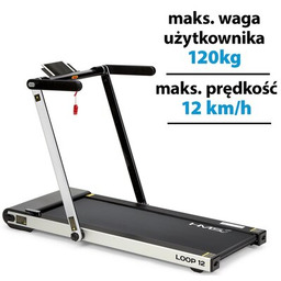 Bieżnia elektryczna HMS LOOP12 Szary 1864W 12km/h