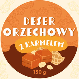 Deser orzechowy z karmelem 150g