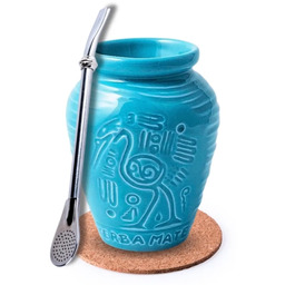 Zestaw Yerba Mate Matero Ceramiczne Bombilla