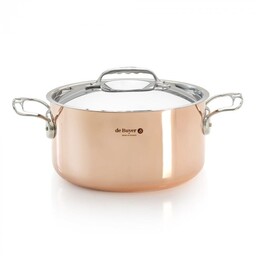 Debuyer PRIMA MATERA Garnek miedziany wysoki z pokrywą