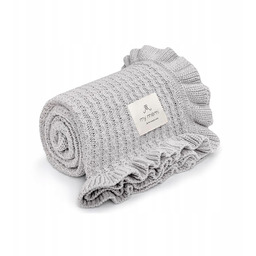 Kocyk bambusowy z falbanką 85x105cm My Memi light