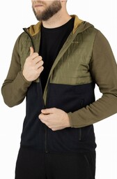 Kurtka męska bambusowo-bawełniana Viking Creek Hoodie 7409 oliwkowo-czarny