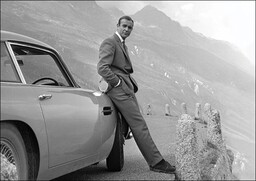 James Bond Aston Martin Sean Connery - plakat