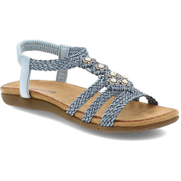 Artiker Niebieskie Sandały Modne Obuwie Damskie