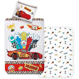 Disney Home Cars komplet pościeli dwustronnej dla dzieci,
