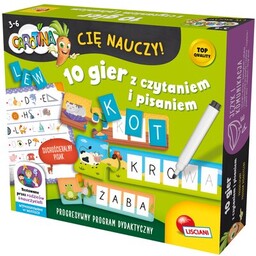 LISCIANI Zestaw gier Carotina cię nauczy 10 gier