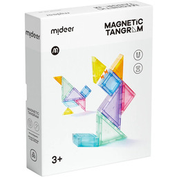 Klocki magnetyczne Tangram 3D z klepsydrą, Mideer