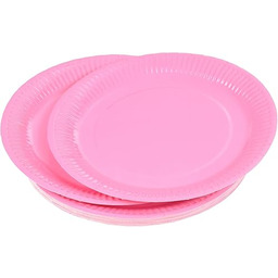 Homéa, Zestaw 20 talerzy kartonowych D18Cm Różowy Witamina