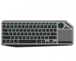 Techly Klawiatura bezprzewodowa BT/RF 2.4GHz touchpad LED