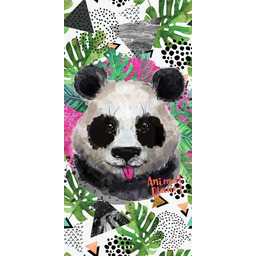 Ręcznik plażowy 70x140 Animal Panda kolorowy dziecięcy bawełniany