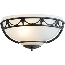 Elstead Lighting Kinkiet ścienny szklany Carisbrooke CB-WU-BLACK Elstead