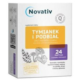 Novativ Tymianek i Podbiał, 24 tabl. do ssania
