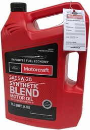 Olej silnikowy Motorcraft 5W20 SYNTHETIC BLEND MOTOR OIL