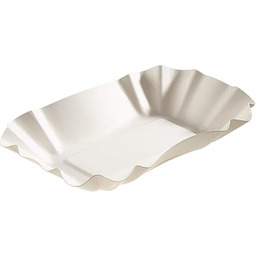 Papstar miski/miski "pure", białe, (250 sztuk), prostokątne, 9