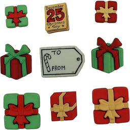 Guziki Galore ''All Wrapped Up'' przycisk, akryl, wielokolorowe