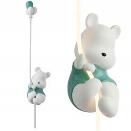 Lampa Ścienna Biała Led Do Pokoju Dziecięcego Kinkiet