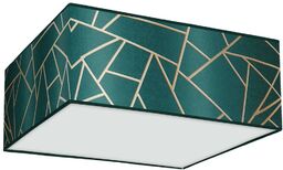 Sufitowa lampa kwadrat ZIGGY MLP7575 Milagro plafon zielony