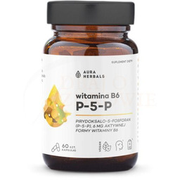 Witamina B6 P-5-P 6 mg, Aura Herbals, 60