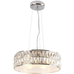 Pałacowa lampa wisząca DIAMANTE P0236 Maxlight okrągła metal