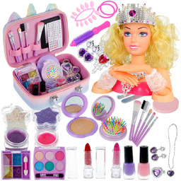 LALKA GŁÓWKA głowa lalki fryzjerska Zestaw Do Malowania