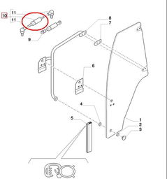 AMORTYZATOR GAZOWY NEW HOLLAND CASE 84168525 - 87652519