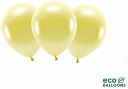 EKO Balony lateksowe metalizowane jasny złoty - bardzo