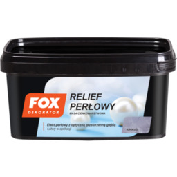 Masa cienkowarstwowa RELIEF PERŁOWY KROKUS 1 kg FOX