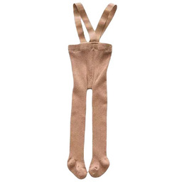 Niemowlęce rajtuzy rajstopy na szelkach Jasny brąz S