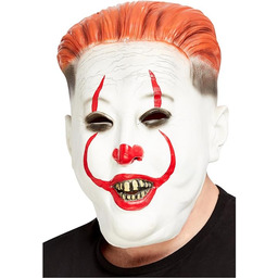 Smiffys Maska na głowę z dyktatorem klauna, lateks