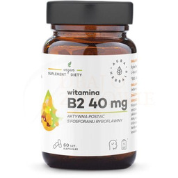 Witamina B2 R-5-P 40 mg, ryboflawina, Aura Herbals,