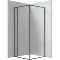 DEANTE Kabina prysznicowa kwadratowa BLUR 80x80 cm titanium